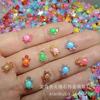 Mini Tartaruga de Resina Desenho Animado Novo Brilha no Escuro Enfeites Fofos Populares Decorações para Nail Art Upgrade DIY