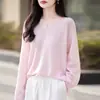 Suéter de Punto de Manga Larga con Cuello en V para Mujer, Suéter Delgado Casual en Amarillo, Corte Holgado, Efecto Adelgazante, Adecuado para Usar como Prenda Exterior o para Vestir en Capas