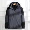 Chaqueta Exterior para Hombre Enbu Conjunto Desmontable de Tres en Uno para Hombre Ropa de Montañismo Otoño Invierno Chaqueta con Capucha Abrigo