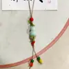 Amuletos para Bolsos de Cerámica Tejidos a Mano con Forma de Fresas, Ballenas, Hongos y Calabazas. Suministro al por mayor para bolsas de vendedores ambulantes