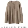 Roupas femininas transfronteiriças 2026 outono nova moda casual estilo preguiçoso malha lisa simples gola redonda manga longa suéter top