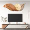 Luz LED Pluma Luminosa Pintura Decorativa para Sala de Estar Pintura Colgante de Pared para Fondo de Sofá Murales Modernos Simples de Lujo Ligero para Entrada