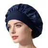 Gorro de Satín de Alta Elasticidad para Dormir para Mujer, Gorro Redondo Elástico, Pañuelo para la Cabeza de Ala Ancha, Gorro para Dormir de Belleza, Cuidado del Cabello, Gorro de Quimioterapia