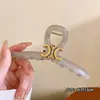 Arco del Triunfo Francés Elegante Pinza de Agarre para Mujer Verano Pinza Grande para el Cabello Parte Trasera de la Cabeza Elegante Pinza de Tiburón Clip de Alto Grado Adorno para el Cabello