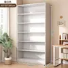 Estante de Livros de Chão Prateleira de Armazenamento Armário de Armazenamento Integrado Montado na Parede Estante de Livros para Sala de Estar Armário de Exibição Armário de Canto Multicamadas Armário de Armazenamento