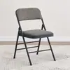 Silla de comedor plegable, simple y portátil, adecuada para apartamentos de alquiler, residencias estudiantiles, sillas de computadora, sillas de entrenamiento para salas de conferencias con respaldo, silla tipo puente