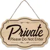 Cartel de Madera Plano de Nuevo Estilo Transfronterizo para Puerta, Cartel de Madera Estilo Campo para Entradas, Dormitorios y Tiendas, Cartel Creativo Colgante