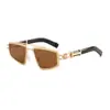Gafas Kedun Doble Puente Metal Retro Gafas de Sol Punk de Gama Alta Gafas de Sol Versátiles de Moda para Fotografía Callejera