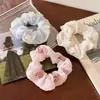 Goma para el Cabello de Camelia Estilo Francés para Mujer, Accesorio de Alto Nivel para Moño, Scrunchie de Moda, Diadema Versátil