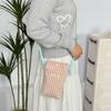 Bolsa Pequeña de Cuadros Frescos Estilo Coreano para Teléfono Móvil, Bolsa Cruzada Fresca y Linda, Bolsa Simple de Mano para Guardar Artículos Varios, Bolso Pequeño de Hombro