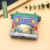 Imanes de Refrigerador Luminosos de Madera Tridimensional Personalizados, Atracciones Turísticas Culturales y Creativas de la Ciudad, Souvenirs Turísticos Especiales, Imanes de Refrigerador de Ciudad
