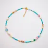 Otoño e Invierno Nuevo Diseño de Nicho Nuevo Estilo Chino Collar de Perlas de Agua Dulce con Piedras Naturales Cadena de Cuello en Capas de Alta Gama para Mujer