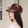Gorra Plana Camuflaje Retro Europea y Americana para Mujer, Gorra de Béisbol Casual de Moda Primavera y Verano, Gorra de Béisbol Ligera Protector Solar para Exteriores