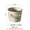 Xícara de Cerâmica Colorida com Esmalte Subjacente, Pintada à Mão no Estilo Japonês com Bico de Porco e Pires, Xícara de Mestre Vintage para Degustação de Chá, Louça de Chá para Restaurante, Conjunto de Chá Japonês para Uso Doméstico