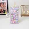Pegatinas Creativas Nuevas de Gato de Dibujos Animados para Apretar con una Variedad de Estilos, Exquisitas y Lindas, Adecuadas para Decoración de Diarios de Estudiantes, Pegatinas 3D