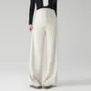 Pantalones de maternidad de pierna ancha para otoño e invierno, de tiro alto con soporte para el vientre, cierre de un solo botón, suaves y amigables con la piel, con efecto adelgazante, cubren las caderas sin oprimir el vientre, adecuados para usar con prendas exteriores