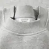 Sudadera con cuello redondo de peso pesado 500g Gris Claro Unisex Estilo Japonés Holgada Casual Versátil Superior Corte Holgado