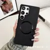 Funda Magnética para Teléfono con Patrón de Tela Adecuada para Samsung S26Ultra, Funda Protectora de Color Sólido Magnética Creativa y Personalizada con Patrón de CD A57