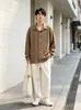 Camisa de manga larga hueca de alta gama con estampado floral en relieve para hombre, top casual holgado nuevo de otoño, chaqueta para mujer, moderna