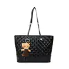 Bolsa Tote Matelassê Estilo Chanel Vintage para Mulheres, 2026 Verão Grande Capacidade Versátil para Trabalho Ombro Axila