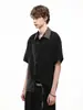 Camisas Retro de Manga Corta Estilo Old Money para Hombres y Mujeres, Camisas Texturizadas de Verano de Moda, Tops Casuales de Calle para Parejas