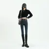 Jeans de Cintura Alta para Mujer 2025 Nueva Llegada Pantalones Ajustados Elásticos Pantalones de Pierna Estrecha Primavera y Otoño