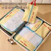 Bolsa de almacenamiento para viajes, bolsa de equipaje, ropa, ropa interior, bolsa de embalaje portátil, ropa personal, bolsa organizadora de viaje