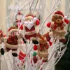 Decoraciones Navideñas Diseño de Escena Hebilla de Cortina Creativa Lámparas Habitación Papá Noel Decoración de Atmósfera Accesorios