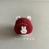 Chapéu de Lã Quente de Coelho Fofo para Bebê Menina, Outono e Inverno, Tricô de Lã, Chapéu Quente à Prova de Vento para Bebê