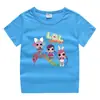 2023 nueva ropa infantil, camiseta de manga corta de verano para niños, camisa de algodón para niños y niñas, camiseta de media manga para bebés, top para niños