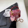 Bolsa de Design de Nicho Feminina Outono e Inverno 2025 Nova Moda Corrente de Lã Bolsa de Ombro Transversal Mini Bolsa Feminina com Textura