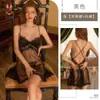 Kamai Xue Lencería Sexy Estilo Puro Deseo Vestido Camisola Fina Transparente Francesa Malla para el Hogar de Todas las Estaciones Bata de Noche 1848