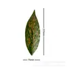 Impressão 3D Vela Suave Simulação de Folhas Falsas DIY Evergreen, Folhas Artificiais para Decoração de Interiores Acessórios de Parede