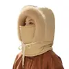 Chapéu Lei Feng Espesso para Mulheres, Chapéu Térmico de Pelúcia à Prova de Vento para Outono e Inverno para Ciclismo e Patinetes Elétricos, Chapéu de Algodão Masculino