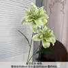 2 cabeças de lírio estrelado flores artificiais para decoração de cena de casamento, decorações de corredor, decorações de teto e arranjos de flores