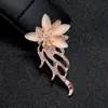 Broche de Liga de Strass Coreano Original para Mulheres, High-End, Luxo Acessível e Exquisito Corsage Rosa Feminino, Alfinete Acessório Anti-Exposição
