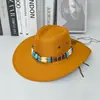Chapéu de cowboy western retrô americano para mulheres, adequado para viagens de verão no oeste de Sichuan e nas pastagens de Xinjiang, fotografia, caminhadas e proteção solar