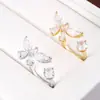Anillo Exquisito Elegante de Gama Alta Diseño de Mariposa Anillo de Moda Nicho Producto Único Lujo Ligero Anillo de Dedo de Cobre