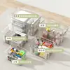Caixa de armazenamento doméstico, caixa de armazenamento transparente para brinquedos, caixa de armazenamento de roupas de tamanho grande, lanche, atacado de plástico
