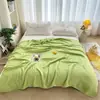 Manta de Toalla Lisa de Algodón Puro, Manta Cubierta Transpirable de Gasa de Algodón de Seis Capas para Niños y Adultos, Manta para Siesta de Verano, Manta para Habitación con Aire Acondicionado