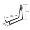 Gancho para Garaje Resistente Práctico Metal Recubrimiento Antideslizante Estante de Almacenamiento Montado en Pared Gancho para Bicicleta de Garaje