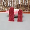 Colgante de token de la Orden de los Cinco Truenos Grabado por Dos Caras con Arena de Cristal Rojo Cinabrio Colgante de la Orden de los Cinco Truenos con Arena de Cristal Rojo de Alto Contenido