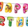 Fiesta Temática de Cumpleaños de Mario Super Mary Decoración de Cumpleaños Infantil Plato de Papel Desechable Taza Banderín Globo