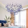 Lámpara de araña de cristal rosa para dormitorio, habitación infantil colorida, habitación de niña, lámpara de araña de cristal de lujo francés estilo princesa