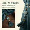 Acessórios de Jadeíta Azul-Esverdeada Natural para Pulseiras DIY Pulseiras de Contas Laços para Corrida Fivelas de Segurança Pingentes Atacado