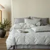 Juego de Ropa de Cama Jacquard Lavado de Alta Gama de 60 Hilos, Cuatro Piezas, Sábana Bajera de Algodón Puro, Funda de Edredón, Juego de Cama de Tres Piezas, Estilo para Todas las Estaciones