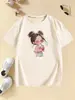 Talla Europea Transfronteriza Y2K Hip-Hop Retro Niña Bebe Jugo Camiseta Camiseta Infantil Niñas Verano Primavera