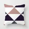 Suministro directo de fábrica funda de almohada para el hogar con patrón geométrico creativo de terciopelo piel de melocotón funda para cojín de respaldo de coche funda para cojín de sofá