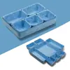 Caja de almacenamiento de fieltro transfronteriza, caja de almacenamiento de fieltro tipo cajón moldeada de una sola pieza, juego de cajas de almacenamiento multiusos para el hogar