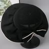 Sombrero de Pescador de Pegamento de Colores de Verano Cubre Cara Protección Solar Sombrero para el Sol Transpirable Moda Sombrero de Sol de Ala Ancha para Mujer Sombrero con Lazo
